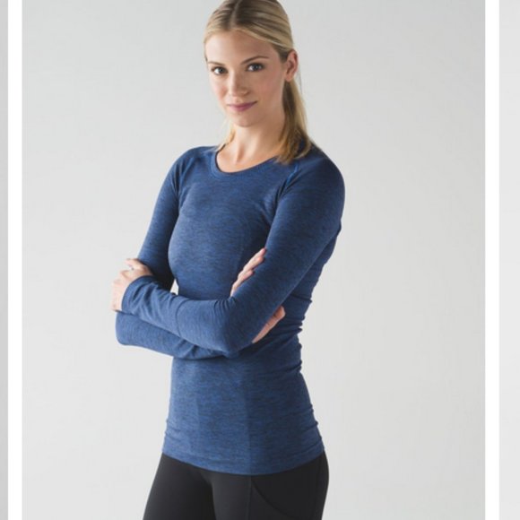 Lululemon Run Swiftly Tech Top Long Sleeve Shirt - Sapphire Blue - Size 2 - Picture 2 of 16
